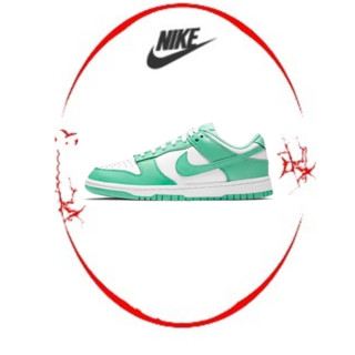 ของแท้ 100 %Nike Dunk Low green glow รองเท้าผ้าใบหุ้มข้อต่ำกันลื่น unisex Tiffany สีเขียว