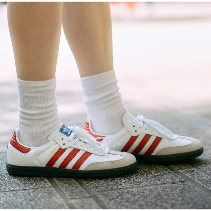 (พร้อมส่ง ของแท้ 100%) ADIDAS SAMBA OG “ WHITE GREEN ” / “ WHITE RED