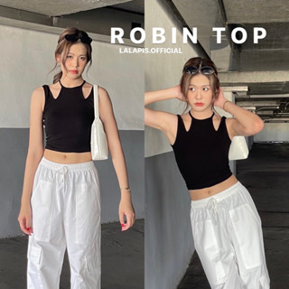 Lalapis | ROBIN TOP🦋 เสื้อกล้ามเว้าไหล่ เนื้อผ้าRib