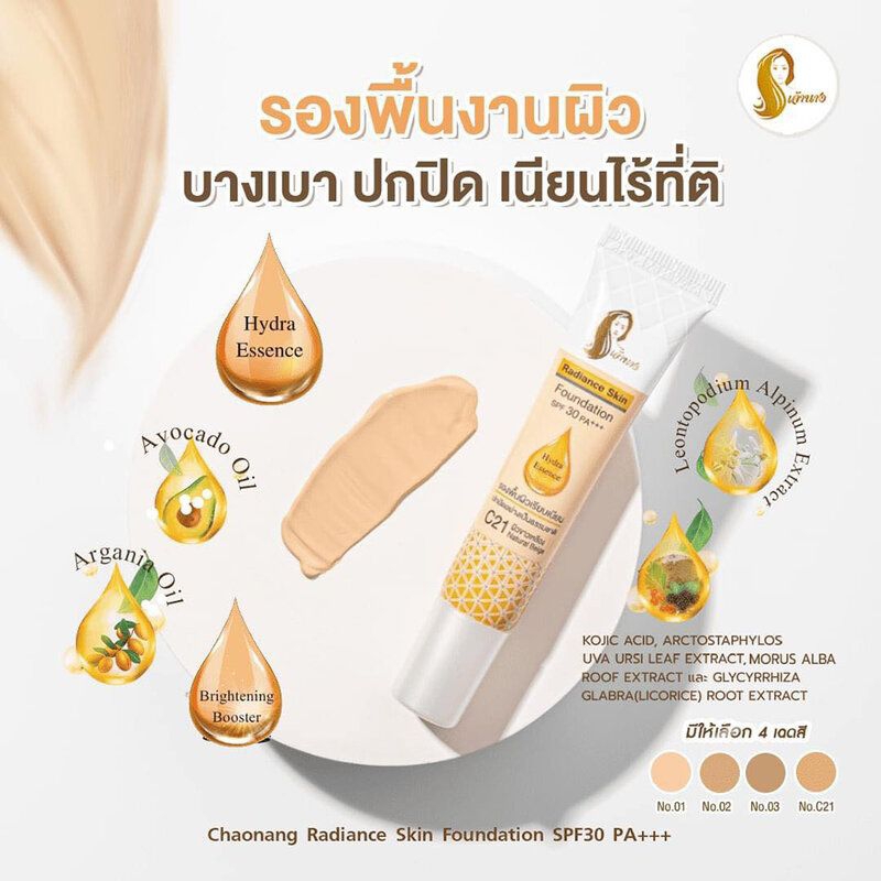 ถูกที่สุด🔥[15g.]เจ้านางเรเดียนซ์ สกิน ฟาวเดชั่น เอสพีเอฟ30 พีเอ+++