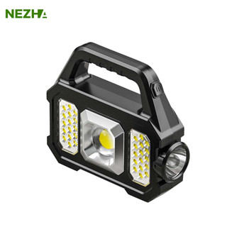 Nezha ไฟฉายแรงสูง ไฟฉุกเฉิน led ไฟสปอตไลท์ ไฟแคมป์ปิ้ง สปอตไลท์พกพา ปรับได้ 3 แบบ การใช้งานยาวนาน ชาร์จมือถือได้