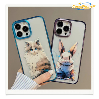 ✨ส่งของขวัญ✨เคส for iPhone 11 14 Pro Max Case for iPhone 12 13 ป้องกันการตก การป้องกัน โปร่งแสง สาวน่ารักหัวใจ แฟชั่น