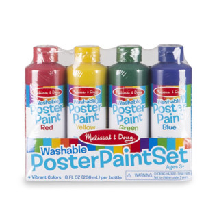 สีโปสเตอร์ขวดใหญ่ Melissa &amp; Doug Washable Poster Paint Set