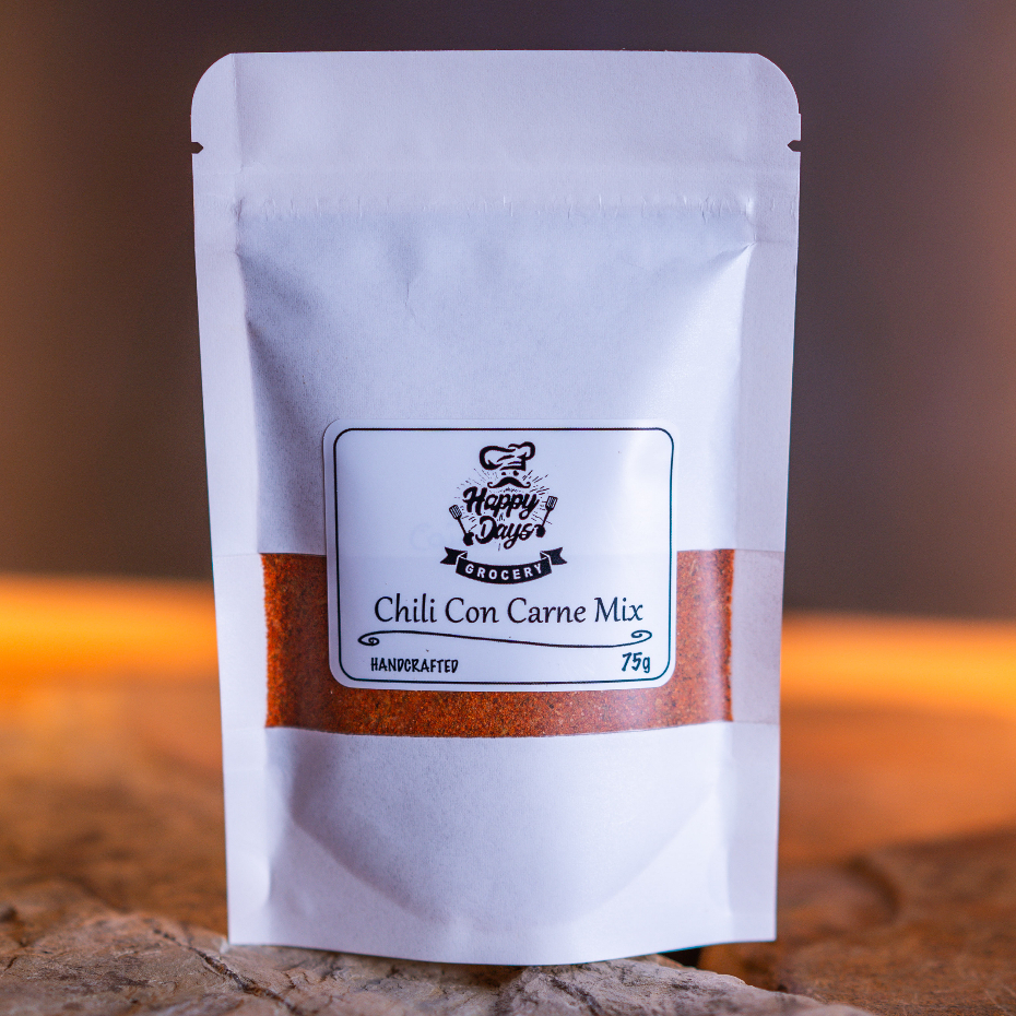 ผงปรุงรสรวมเครื่องเทศเม็กซิกัน น้ำหนักสุทธิ 75กรัม, Chili Con Carne Spice Mix, Net Weight 75g