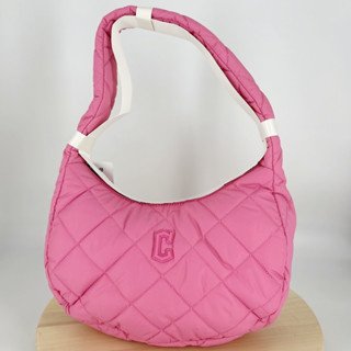 พร้อมส่ง MLB Padding Quilted M-Hobo Bag สีชมพู 💗💗 small size