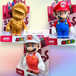 โมเดลมาริโอ้ Super Mario Size Figure Collection วัสดุซอฟไวนิล คุณภาพดี ขนาดความสูง 21 ซม.