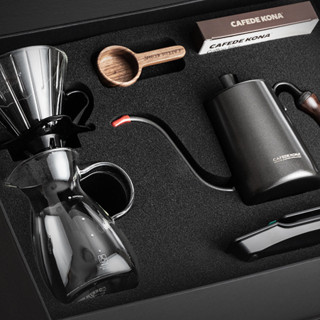 CAFEDE KONA Hand-Pour Coffee Gift Box Drip Filter Household Coffee Gift Box Hand-Pur Equipment Set 6-Piece Set