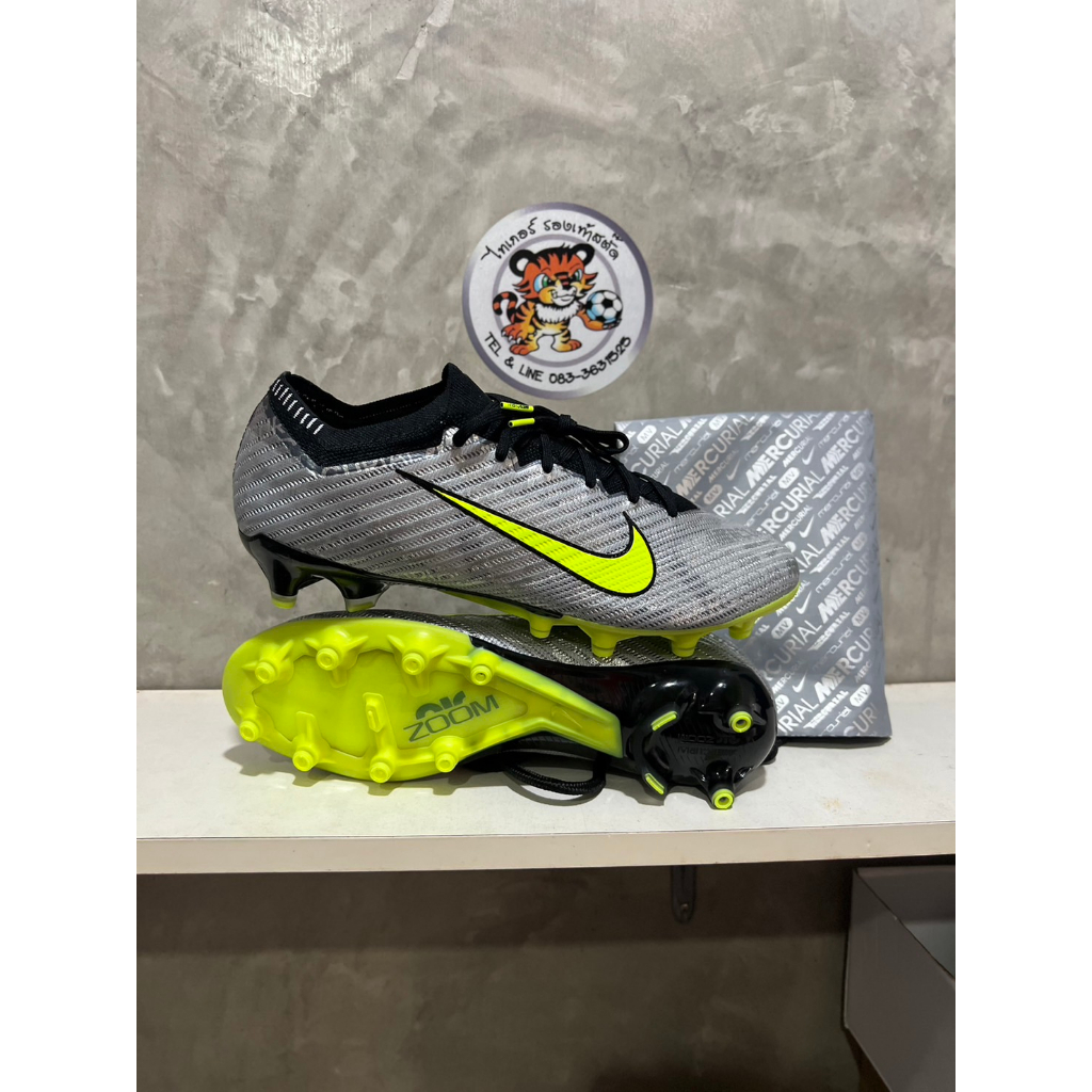 Nike Zoom Mercurial Vapor15 Elite XXV AG-Pro รองเท้าฟุตบอล Nike ตัวท็อป ของแท้ มือ1 ปุ่ม เอจี หญ้าเท