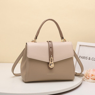 กระเป๋า Paris &amp; Classic รุ่นใหม่ Size: 9” หนังPUพรีเมียม อะไหล่สวย งานมีซิ้ป ด้านใน2ช่อง มีช่องหลัง รองฐานด้วยหมุดกันรอย