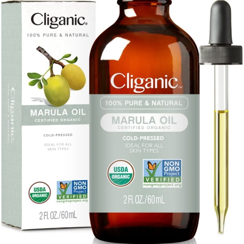 Cliganic Certified Organic100% Pure & Natural Marula Oil 2 fl oz 60 ml น้ำมันมารูล่า มารูลา ออยล์ ออแกรนิก