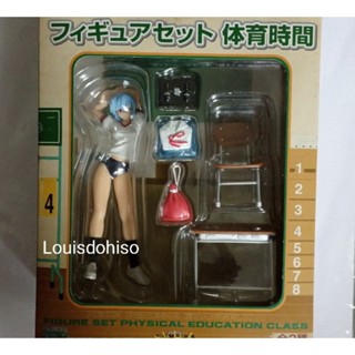 ของใหม่ ไม่แกะ ซีลแต่เหลืองบ้างNeon Genesis Evangelion REI AYANAMI Figure Set Physical Education Class sega อีวาเกเลี่ยน