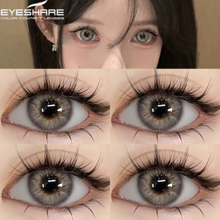 EYESHARE 1คู่OMG Seriesสีเทาคอนแทคเลนส์/คอนแท็กเลนส์14.0มม.ระดับ(0.00-10.00) ธรรมชาติแว่นตาขนาดใหญ่เลนส์ประจำปี