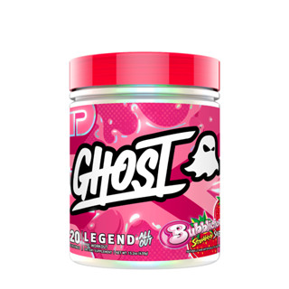 GHOST LEGEND ALL OUT X Bubblicious® Strawberry Splash (HIGH STIM LOADED PRE WORKOUT)