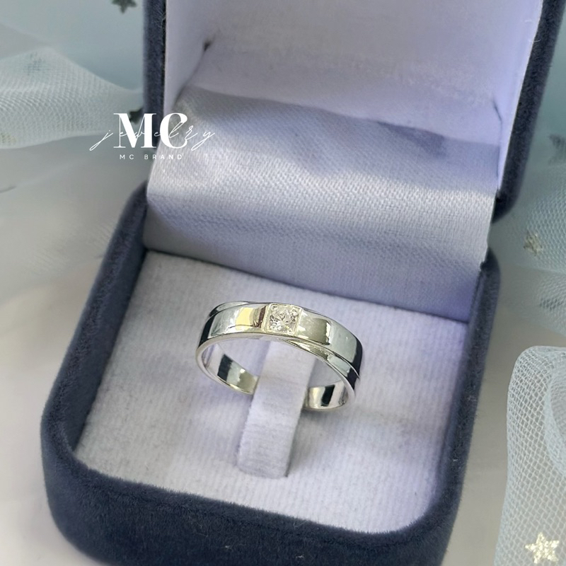 MCbrand.Jew🤍✅แหวนสลักฟรี✨แหวนเงินเเท้ชุปทองคำขาว รุ่น IRIS💎แหวนUnisex✨ใส่ได้ทุกเพศ ใส่ติดตัวได้💎มีใบรับประกันสินค้า💎 - รูปที่ 4