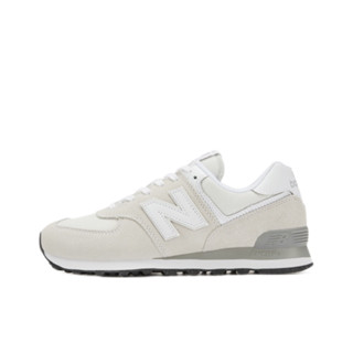 ของแท้ 100% New Balance NB 574 รองเท้าผ้าใบสีเทาอ่อนด้านบนน้ำหนักเบา