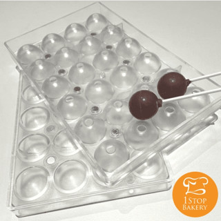 TTM Poly-Magnet PC9052 Truffle Chocolate Mold 3D NR.24 /พิมพ์ช็อกโกแลตแม็กเนต ทรัฟเฟิล