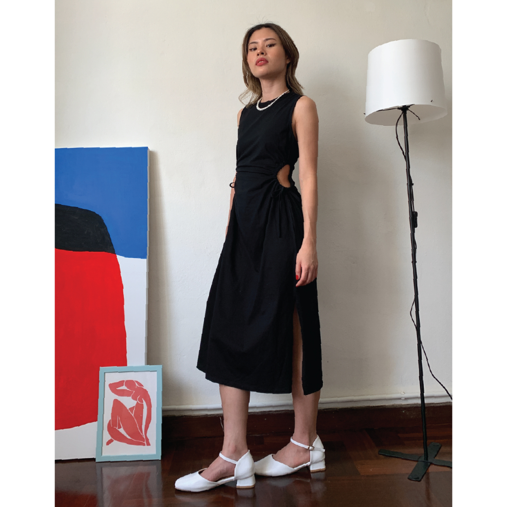Mellow Everyday - Carlotta Dress เดรสเเขนกุด เจาะเอว