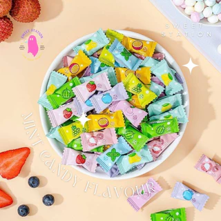 🍃New!🍃 Mint Ball ลูกอมมิ้นท์ แพ็ก 50-100ชิ้น ลูกอมมิ้นต์ กลิ่นผลไม้ 6 รส เม็ดจิ๋ว หอมเย็นสดชื่น หอม หวาน อร่อย กลินเพลิน