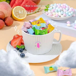 🍃New!🍃 Mint Ball ลูกอมมิ้นท์ แพ็ก 50-100ชิ้น ลูกอมมิ้นต์ กลิ่นผลไม้ 6 รส เม็ดจิ๋ว หอมเย็นสดชื่น หอม หวาน อร่อย กลินเพลิน