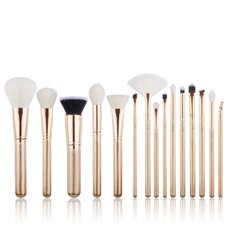 (ส่งฟรี ไม่ใช้โค้ด)แปรงแต่งหน้า 15 ชิ้น Jessup Alchemy Eyes Face Makeup Brush Set 15Pcs T406