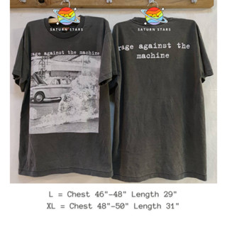 เสื้อยืดวินเทจ ฟอก Bio - Rage Against the Music (ป้าย Brockum)