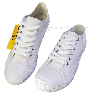 (พร้อมส่ง🚛)GoldCity-1207 รองเท้าผ้าใบแฟชั่น สีขาวพื้นนุ่มใส่ทน Size 35-45