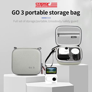 STARTRC กระเป๋า Insta360 GO 3 Storage Bag Scratch Resistant Hand Strap Protective Case Go 3 Sports Action Camera Accesso