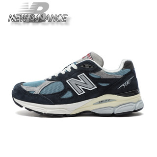 New Balance NB 990 V3 Retro Wrapped รองเท้าผ้าใบสีดำด้านบนน้ำหนักเบาของแท้ 100%