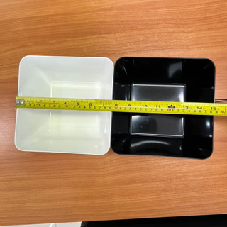 SB Melamine ชามสลัดสี่เหลี่ยมมุมมน สำหรับใส่เครื่องปรุง ผัก ขนาด 7.5, 9.5 นิ้ว B874