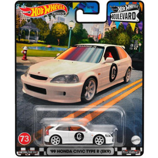 HOTWHEELS Premium Boulevard 99 Honda Civic Type R (EK9) No.73 รถเหล็ก รถของเล่น ฮอตวิล