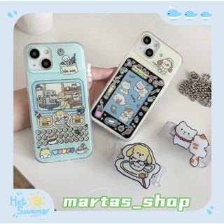 ❤️ส่งของขวัญ❤️ เคสไอโฟน 11 12 13 14 Pro Max ลูกสุนัข การ์ตูน แฟชั่น สไตล์คู่รัก สาวน่ารักหัวใจ Case for iPhone สาวน่ารัก