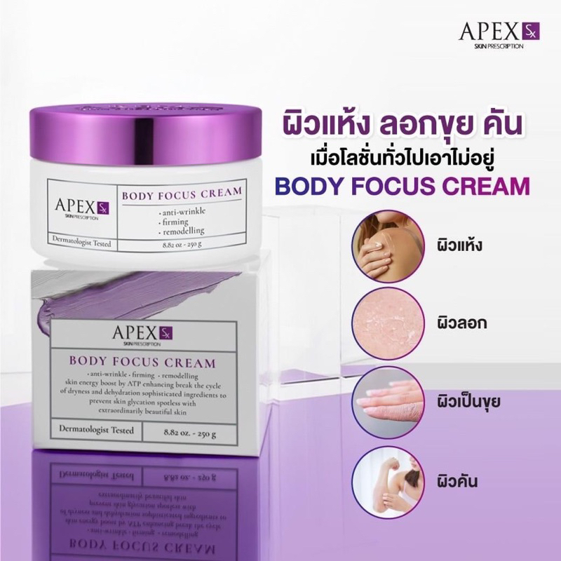 APEX-SX AGE FOCUS CREAM ครีมฮอร์โมนผิวสูตรคุณหมอเอเพ็กซ์ ผิวสดใสเปล่งปลั่ง อ่อนเยาว์อีกครั้ง 30ml