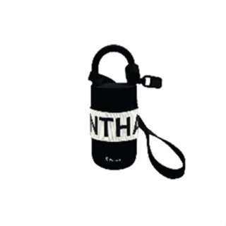 Inthanin Cross body tumbler 04 black 13 oz. อินทนิล กระบอกน้ำสายสะพาย สีดำ 13 ออนซ์