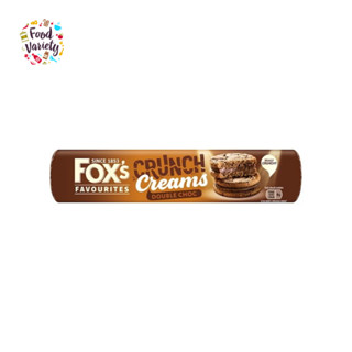 Foxs Favourites Crunch Creams Double Choc Biscuits 200g ฟ็อกซ์ ครันช์ ครีม บิสกิต ดับเบิ้ล ช็อก 200 กรัม