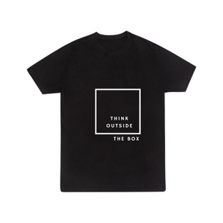 เสื้อคอกลม ผ้าฝ้าย 100% ลาย Artemis "Think Outside The Box" | Minimal Tee | 100% Organic Cotton