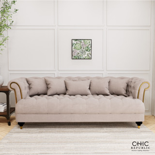 Chic Republic NOTREDAME/3 โซฟา 3 ที่นั่ง - สี  น้ำเงินเข้ม , เทาเข้ม , น้ำตาลอ่อน