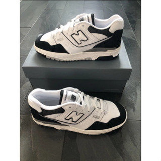 New Balance NB 550 White and black ของแท้ 100 % sneakers Running shoes style man Woman