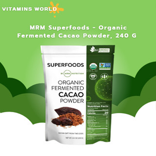 MRM Superfoods - Organic Fermented Cacao Powder, 240 G (V.116)