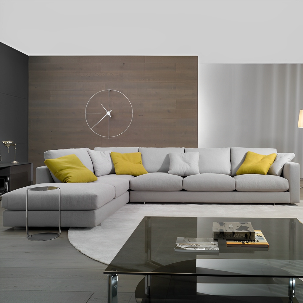 sofa โซฟาห้องรับแขก 5 ที่นั่ง ทรงL สไตล์ โมเดิร์น เหมาะกับคอนโด บ้านโครงการ ด้วยวัสดุเกรดพรีเมี่ยม