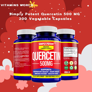 Simply Potent Quercetin 500 MG -200 Vegetable Capsules (V.3048)