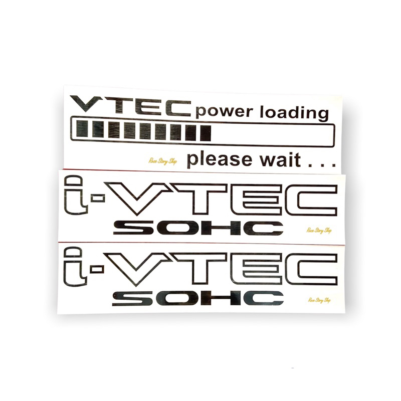 สติ๊กเกอร์ I VTEC + VTEC power loading