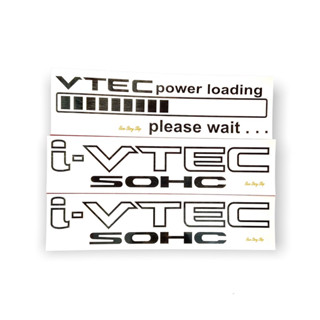 สติ๊กเกอร์ I VTEC + VTEC power loading