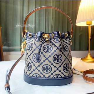 แท้💯% (ผ่อนได้ 10 เดือน)🚩Tory Burch T Monogram Bucket Bag รุ่นใน shop