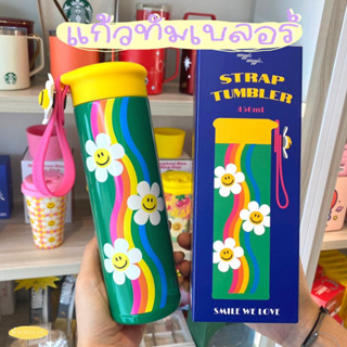 [พร้อมส่ง/ของแท้] Wiggle Wiggle Strap Tumbler 450ml ขวดน้ำเก็บอุณหภูมิ