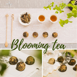 Blooming Flower Tea ชาดอกไม้ ชาดอกไม้บาน  (8กรัม/1เม็ด) ชาสมุนไพร กลิ่นหอม ได้คุณประโยชน์ ดื่มได้ทุกวัน ชาดอกไม้