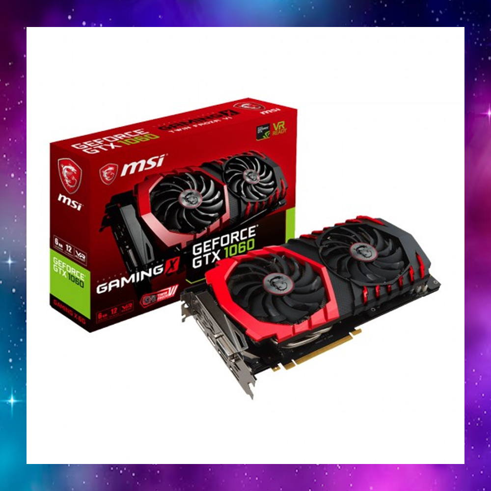 VGA (การ์ดแสดงผล) MSI GTX1060 1060 GAMING X 6GB ใช้งานปกติ