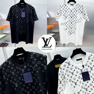 LOUIS VUITTON T-SHIRT UNISEX 🖤🤍 เสื้อยืด LV 🏷️Hiend 1:1 cotton 💯 ร้านค้าจัดส่งไว