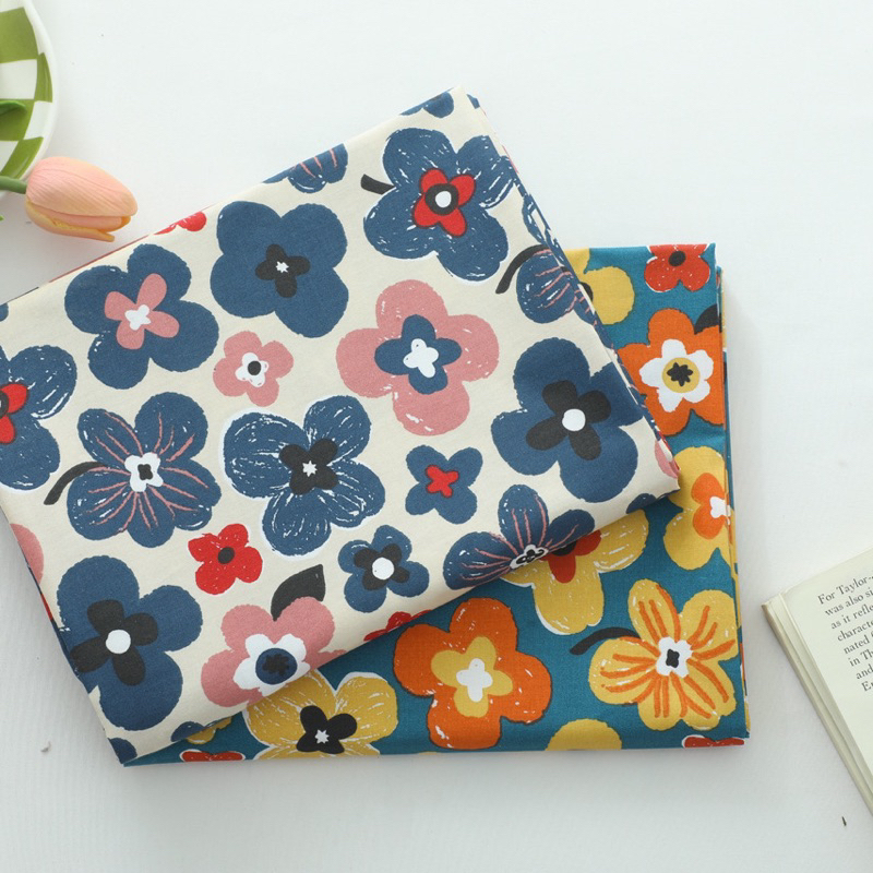 ผ้า cotton % หน้ากว้าง 64“ ผ้านำเข้า คอตตอน twill เนื้อดี พร้อมส่งค่ะ