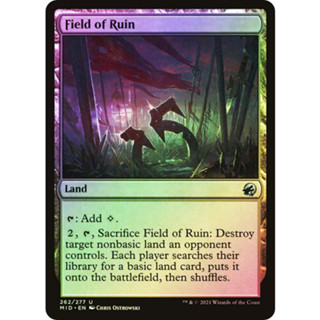 [MTG] Field of Ruin [MID] [ARTIFACT] [UNCOM] [FOIL] [ENG] (การ์ดเมจิค / Magic the Gathering)