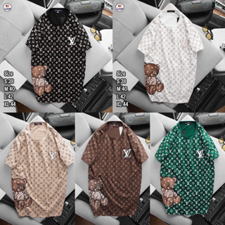 เสื้อยืดแขนสั้น Louis Cuitton 🐻 Unisex 👱🏻‍♂️👩🏼‍🦰 cotton 💯 ผ้านุ่ม ใส่สบายตัว พร้อมส่งจากไทย 🚚 ร้านค้าจัดส่งไว